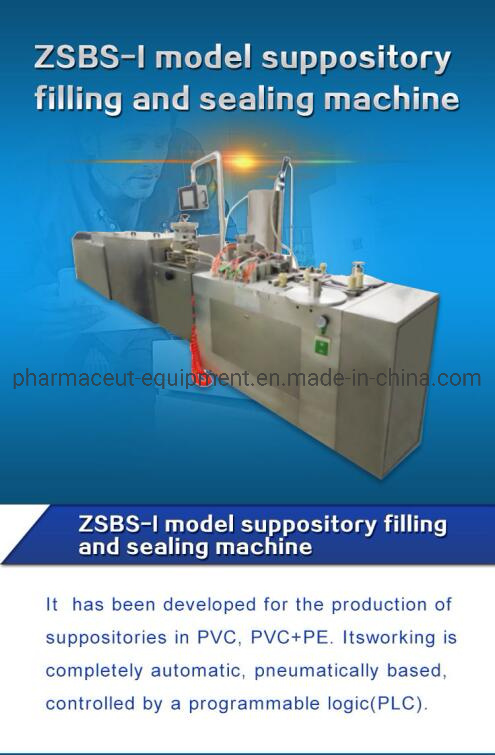 Máquina de llenado y sellado de supositorios farmacéuticos modelo Zs-I (normas GMP)