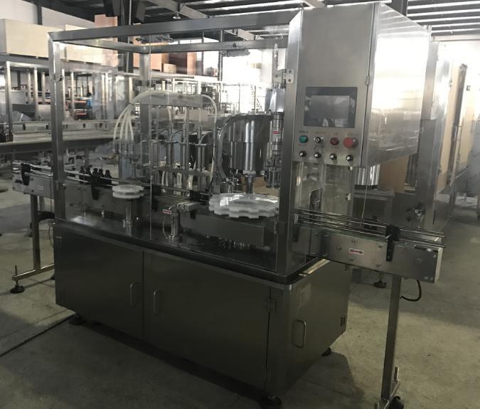 Máquina de llenado y tapado de líquidos farmacéuticos orales de jarabe