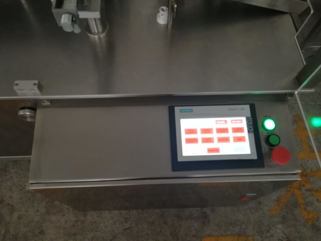Tableta efervescente en la máquina empacadora de conteo de tubos con cubierta de vidrio