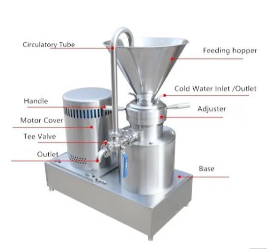 Máquina de molino coloidal de acero inoxidable de mantequilla de maní (JMS-300)