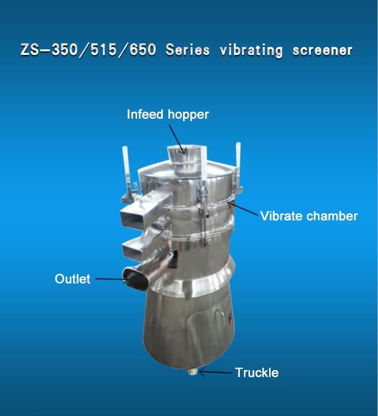 Venta caliente China Sifter de vibración de buena calidad para farmacéutico (todos 304, tres puntos de venta)