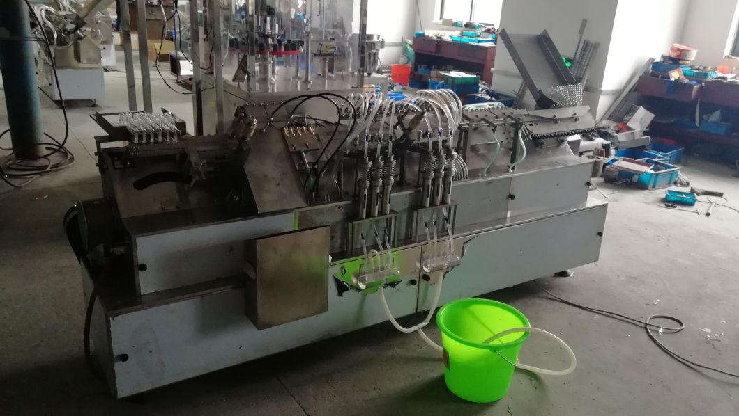 Máquina de llenado y sellado de ampollas Pharma de 1-2 ml con 4 boquillas de llenado