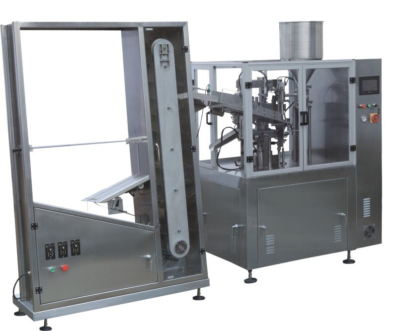 Máquina dosificadora de llenado y sellado de tubos blandos / mangueras / tuberías (pasta de dientes / crema / alimentos)