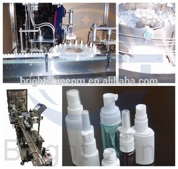 Máquina automática de llenado y sellado de latas de aerosol en aerosol de perfume