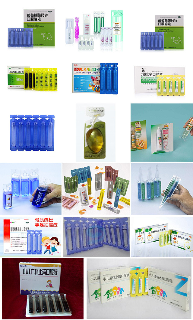 Ampolla de plástico Bfs, probióticos orales farmacéuticos, máquina de sellado, llenado y soplado