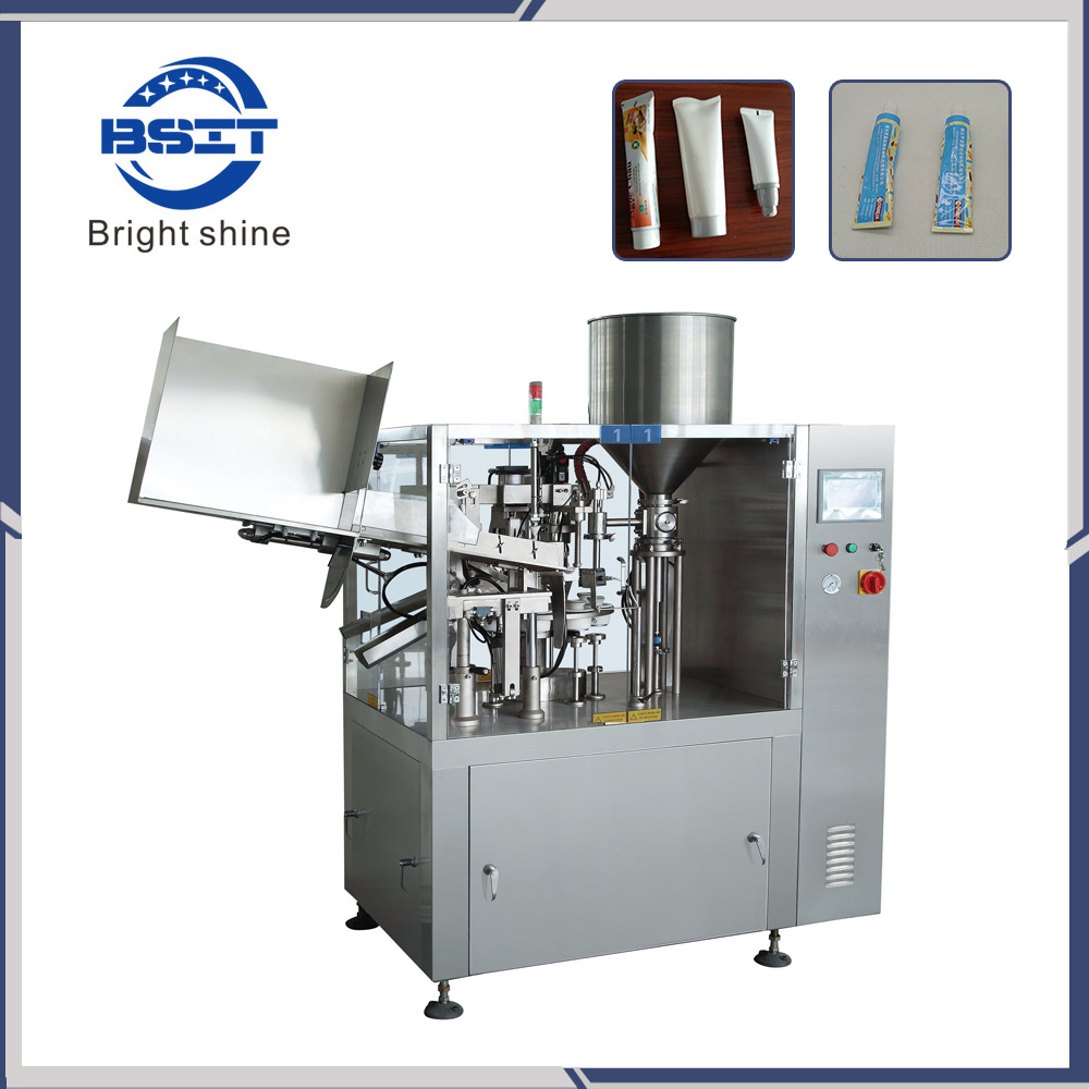 Cosméticos / Cremas para la piel / Pasta de dientes / Aluminio / Metal / Tubo blando / Máquina de sellado y llenado para Bnf-60
