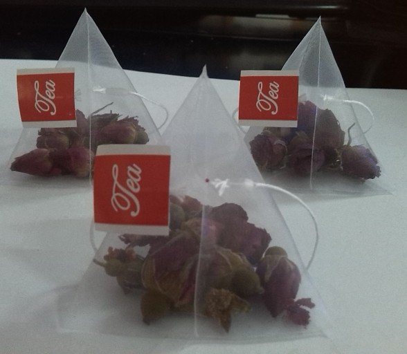 Whosesale Nylon / Pyramid / Triangular / Máquina de embalaje de bolsitas de té rectangular