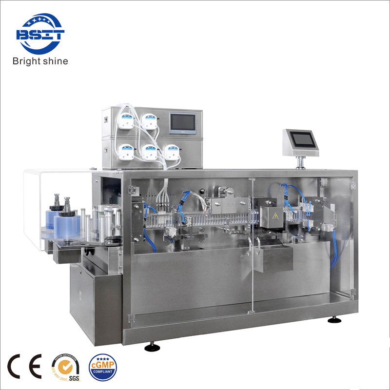 Máquina automática de llenado y sellado de ampollas de plástico farmacéuticas de jarabe