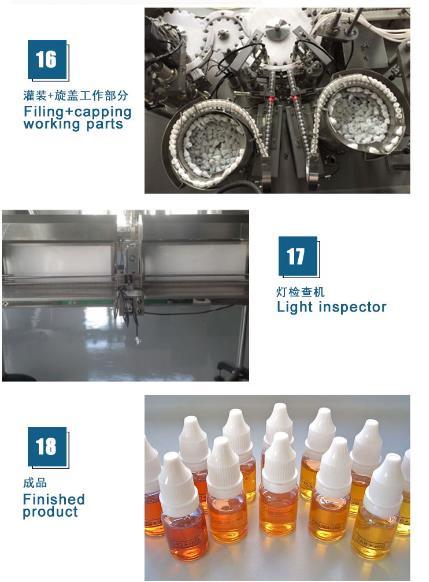 Llenadora de líquido de cigarrillo eléctrico de alta velocidad de 10 ml (exportación al Reino Unido)