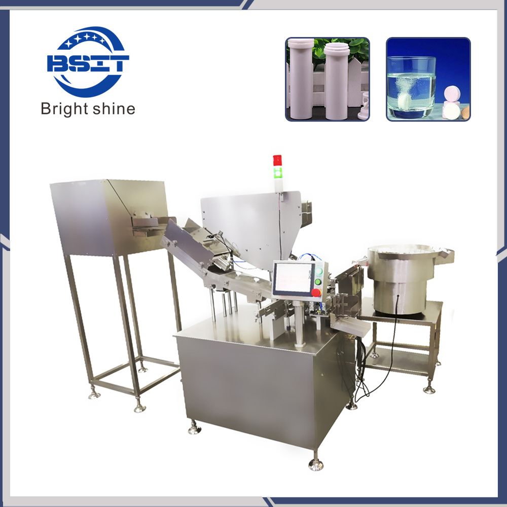 Fábrica de fabricación Máquina de llenado de tabletas de botella recta / Máquina de envasado de tabletas efervescentes (BSP40A)