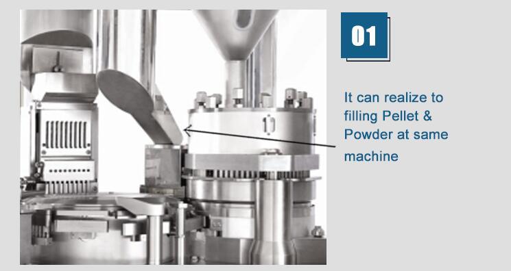 Máquina llenadora de cápsulas completamente automática de alta precisión (NJP-500/800/1200)