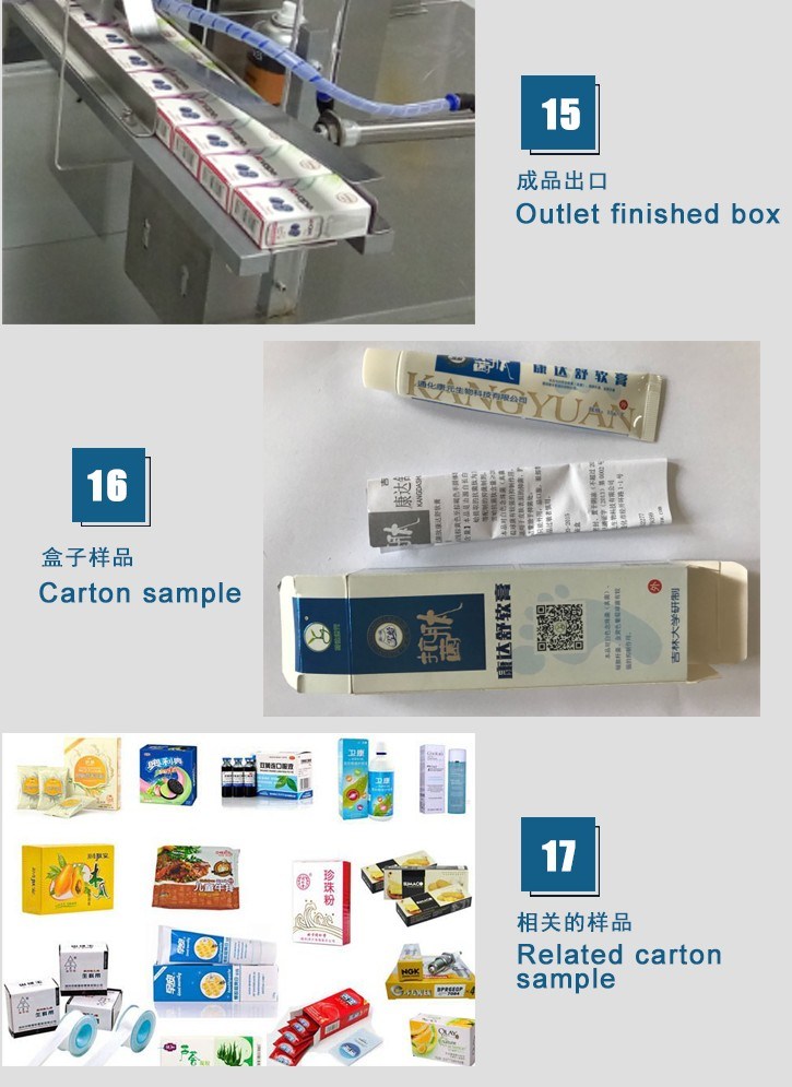 Empaquetadora automática de cajas de botellas (ampolla / vial / blister / inyector / supositorio)