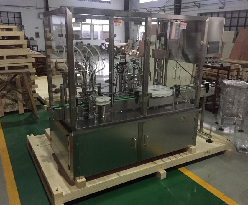 Máquina de sellado de llenado de líquido de bomba de pistón de botella de jarabe líquido oral (30-60 ml)