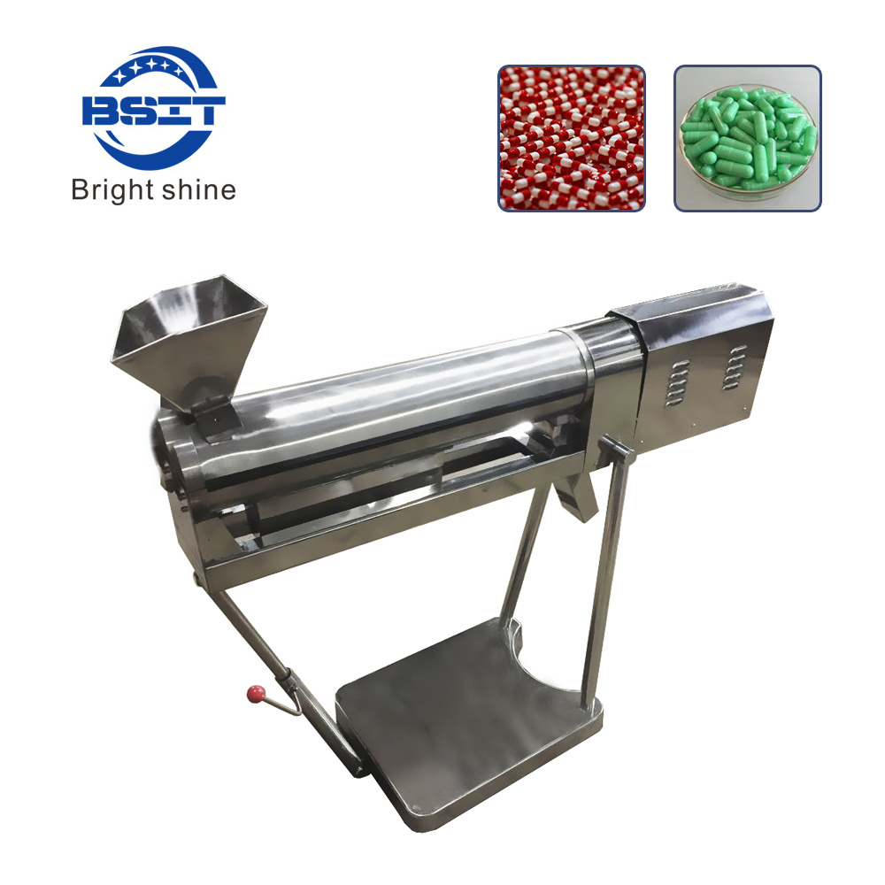 Máquina de llenado de cápsulas farmacéuticas de grano en polvo semiautomática (Btn-208d)