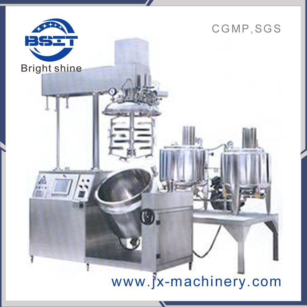 Tfzrj Conjunto de equipos de máquina mezcladora emulsionante al vacío de crema