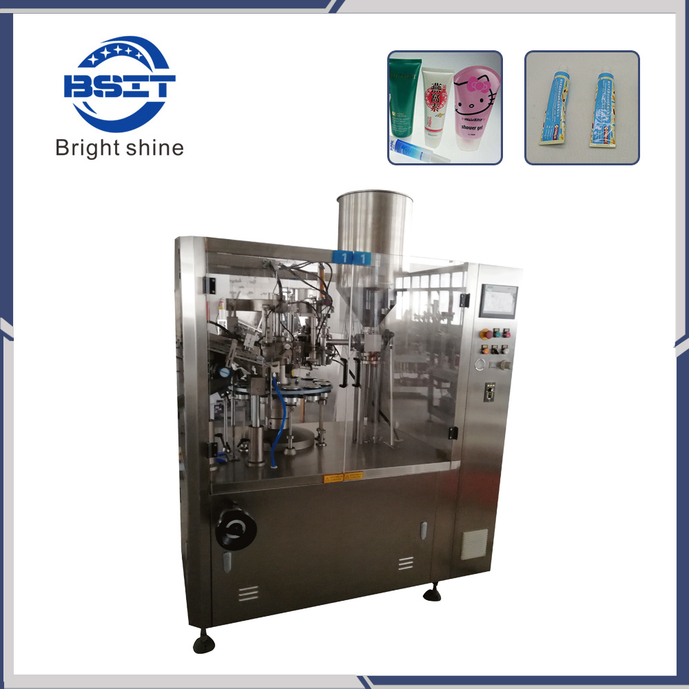 Máquina automática de llenado y sellado de tubos metálicos para pasta de dientes en loción (BNF-80)
