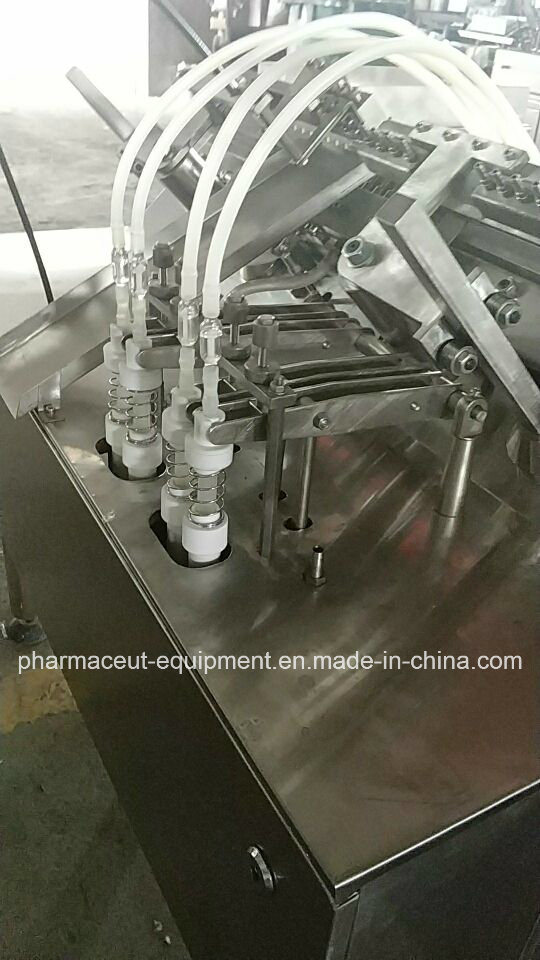 Máquina de sellado de llenado de líquido de ampolla de vidrio con control de botón afs-4