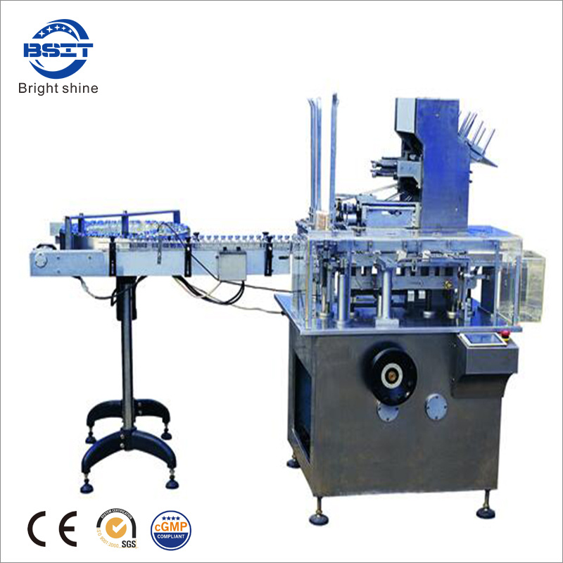 Máquina envasadora de envases de botellas automática horizontal con control PLC (BSM125)