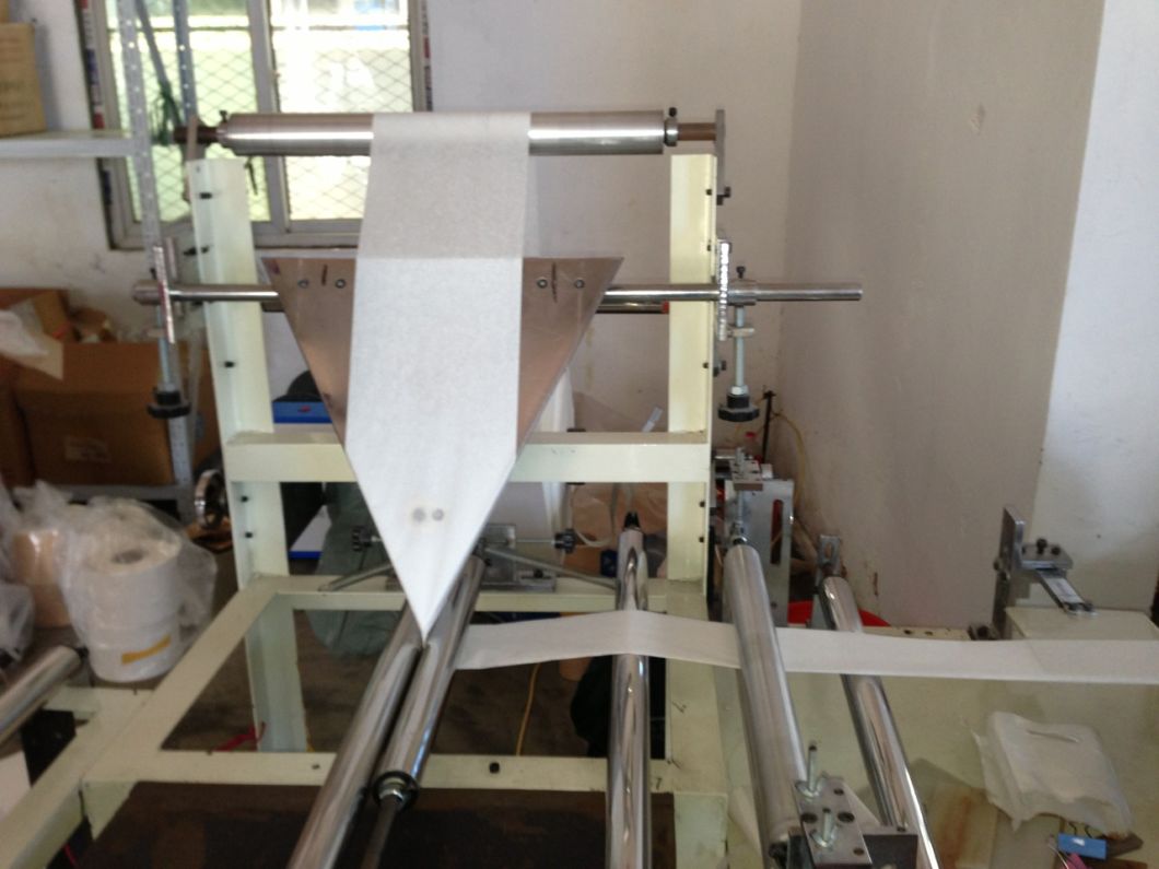 Máquina para fabricar bolsas de té de papel de filtro tapado con lengua larga / Máquina para fabricar bolsas