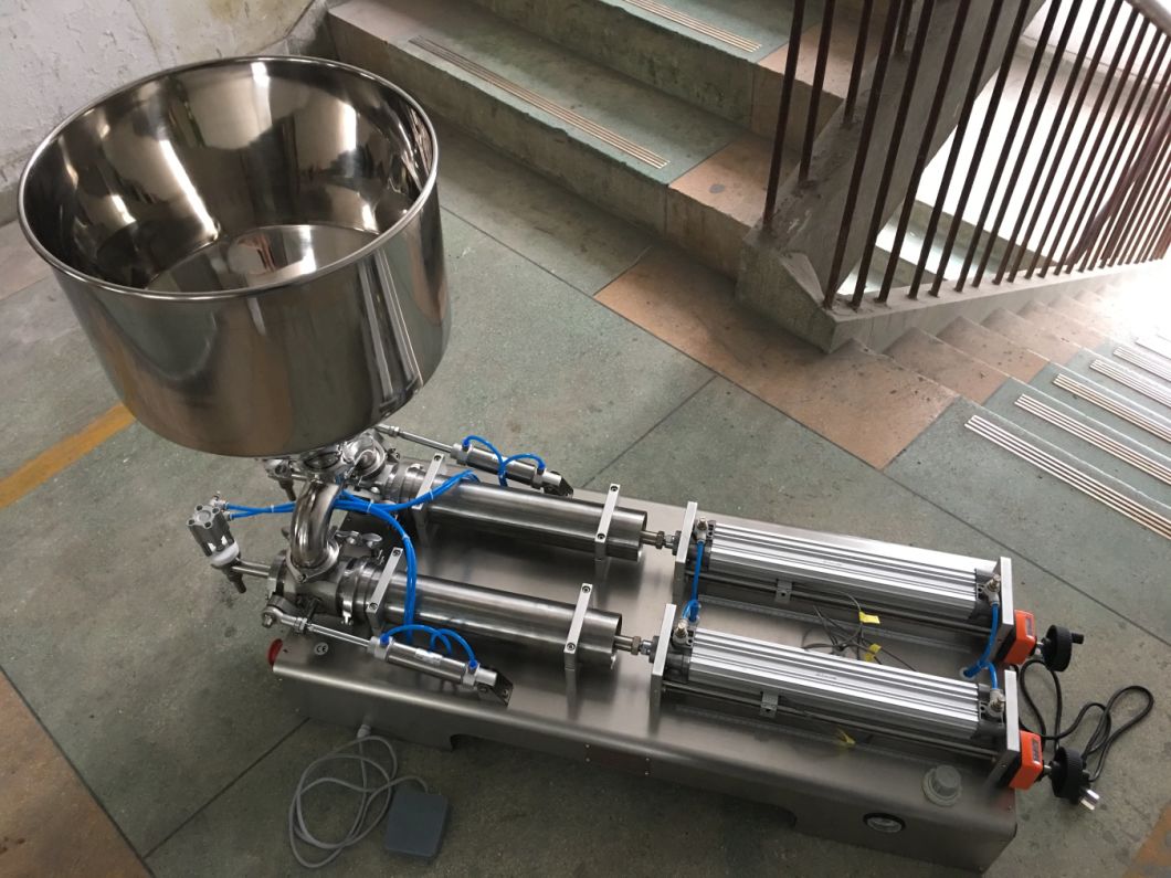 Máquina de llenado de alcohol líquido líquido desinfectante / crema manual semiautomática / líquido para lavarse las manos