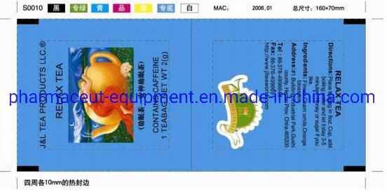 Empaquetadora automática de té verde / té negro con bolsa exterior, hilo, etiqueta Dxdc8IV