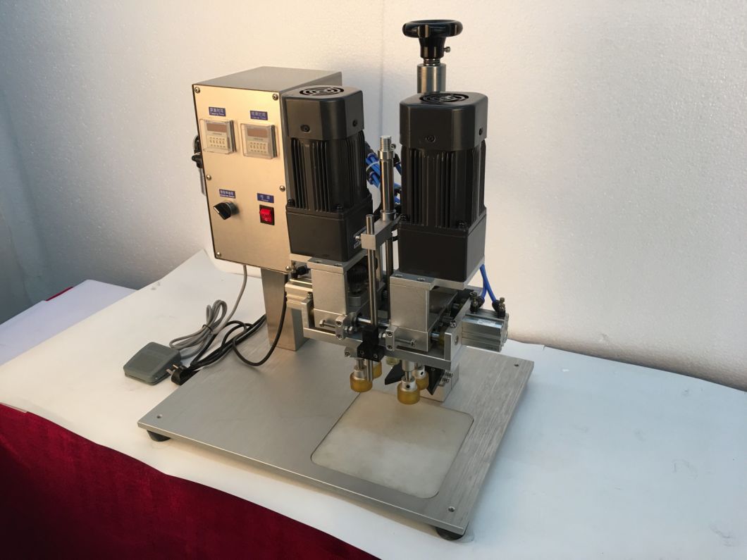 Máquina de tapa giratoria de botella de crema semi-autorista
