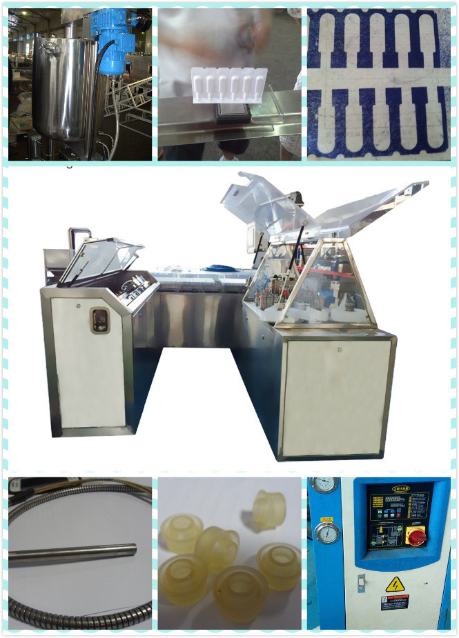 Máquina de llenado y sellado de supositorios de PVC / PE con control PLC completamente automático