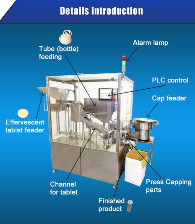 Venta caliente de la tableta efervescente envolver el tubo de llenado de la máquina de embalaje (BSP-40)