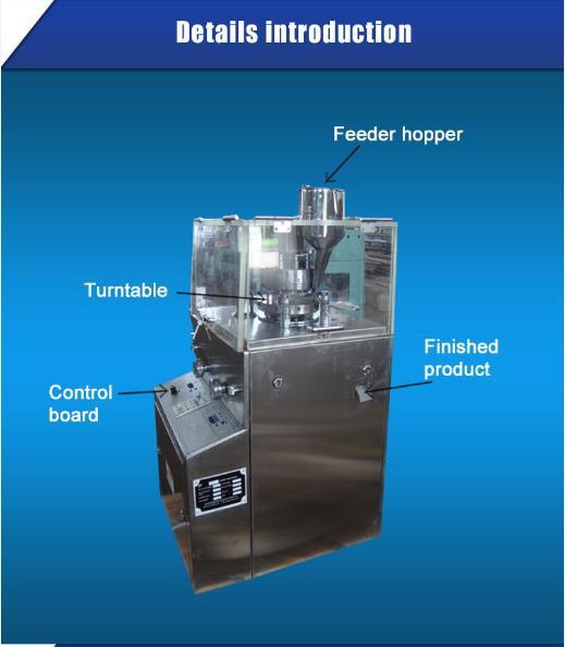 Zp5 / 7 / 9A Fabricación de tabletas rotativas de fabricación farmacéutica Máquina de prensa de pastillas