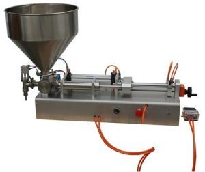 Máquina de llenado de ungüento neumática horizontal de funcionamiento manual