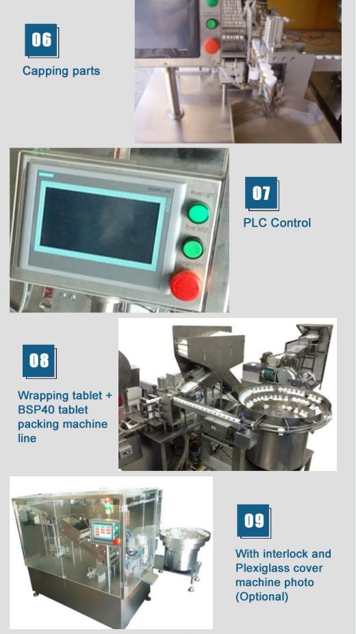 Operación automática Control PLC Llenado Sellado Conting Empaquetadora con GMP