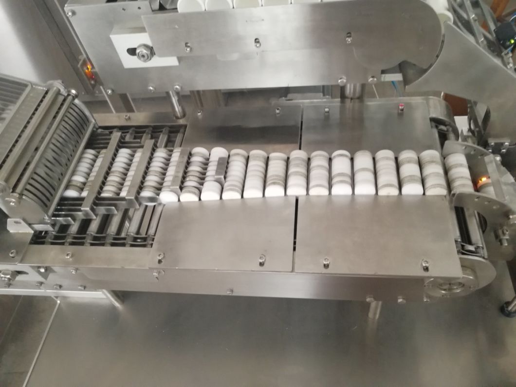 Tableta efervescente en la máquina empacadora de conteo de tubos con cubierta de vidrio