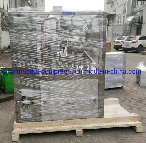 Máquina semiautomática de llenado y sellado de tubos de plástico y laminados