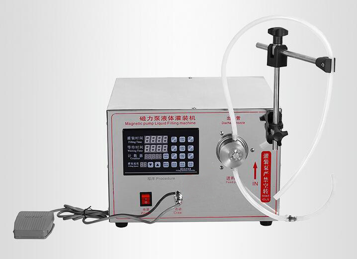 Sf-II-2 Máquina de llenado de líquido con bomba de engranajes magnéticos semiautomáticos de doble cabezal (5-4000ml)