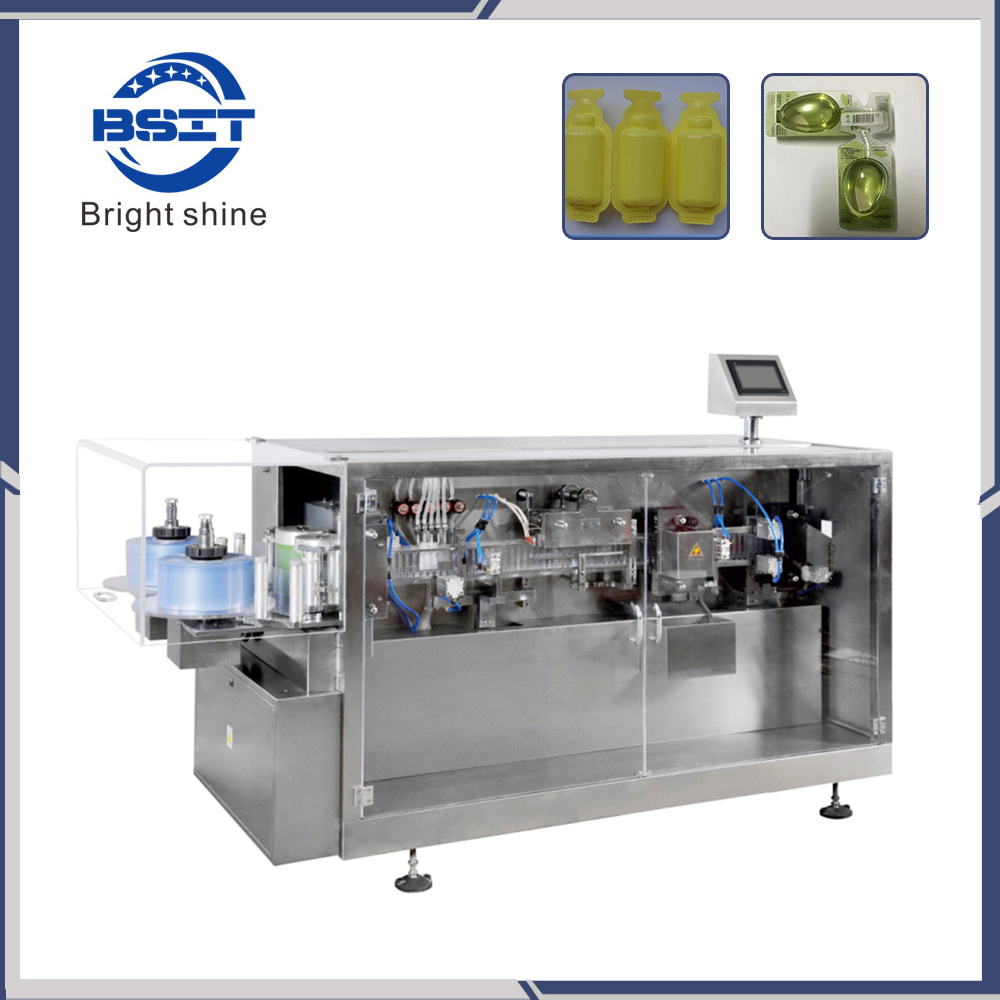 Máquina de llenado y sellado por soplado de botellas de plástico de probióticos orales totalmente automática de alta calidad