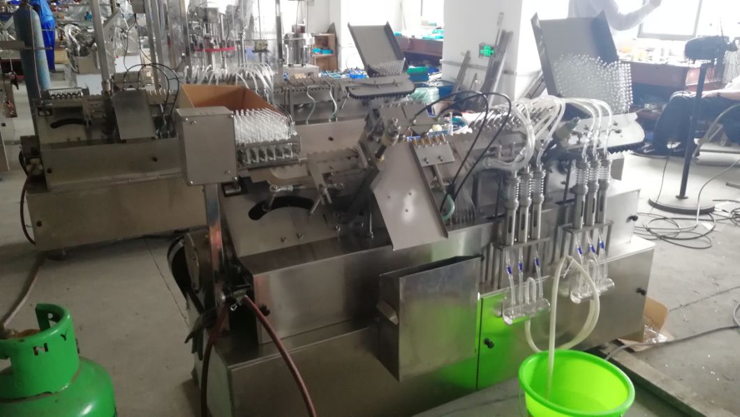 1-20ml Maquinaria automática de llenado y sellado de inyección de ampolla de vidrio de alta velocidad