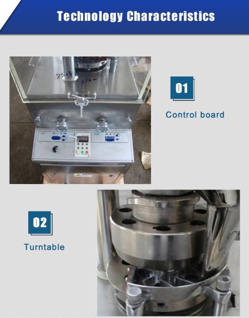 Zp5 / 7 / 9A Fabricación de tabletas rotativas de fabricación farmacéutica Máquina de prensa de pastillas
