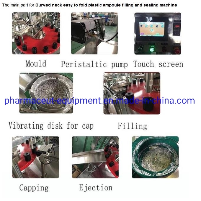 China 2 cabezas de la máquina de llenado de ampollas PP para líquido de ácido hialurónico cosmético