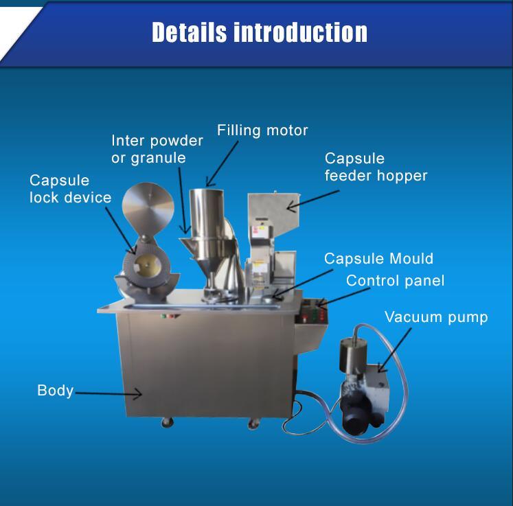 Máquina llenadora de cápsulas de operación manual con cuerpo de acero inoxidable (BST-B)