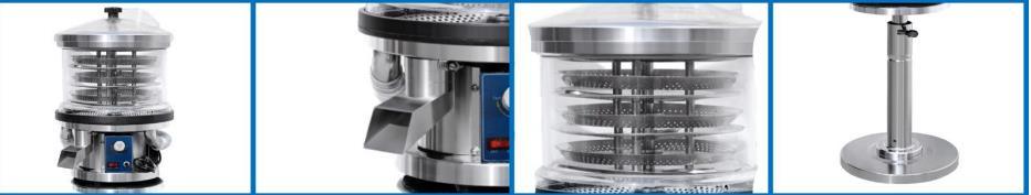 Máquina pulidora de polvo de tabletas de máquina farmacéutica modelo cuesta abajo