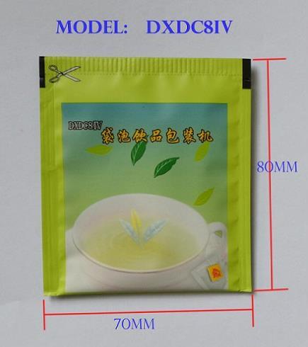 Empaquetadora automática de té verde / té negro con bolsa exterior, hilo, etiqueta Dxdc8IV