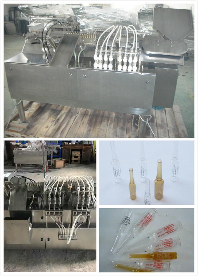 China Máquina de ampollas de vidrio Oilve Oil de 10 ml con 6 cabezales de presentación (AFS-6)