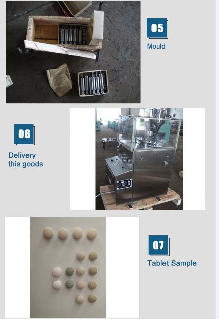 Zp5 / 7 / 9A Fabricación de tabletas rotativas de fabricación farmacéutica Máquina de prensa de pastillas