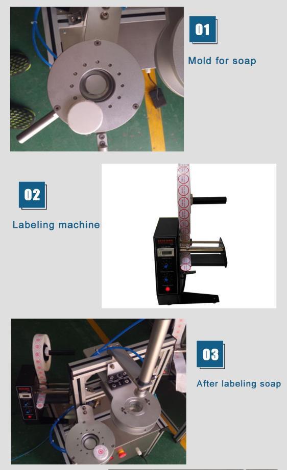 Máquina de embalaje de plisado de burbuja azul manual / máquina de embalaje de bloque de limpiador de inodoro azul