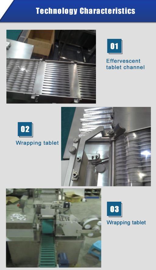 Tableta de vitamina C efervescente en la máquina de envasado de envoltura de tubo (BSJ-40)