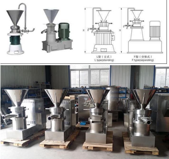 Máquina de molino coloidal de acero inoxidable de mantequilla de maní (JMS-300)