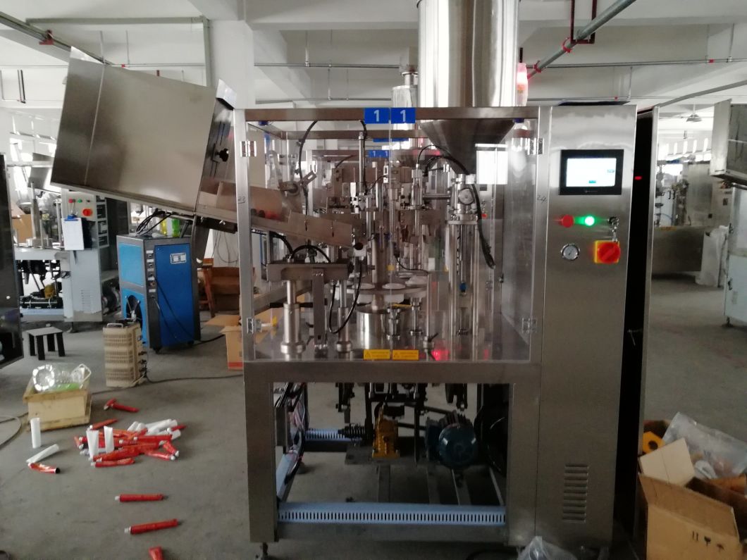 Máquina automática de llenado y sellado de tubos metálicos para pasta de dientes en loción (BNF-80)