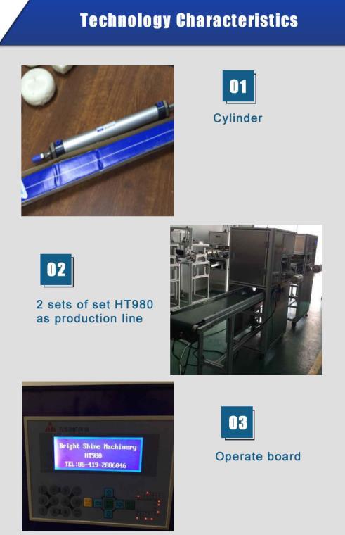 Упаковочная машина для упаковки мыла небольшой модели Ht980A (производительность 13-20 шт./мин) 