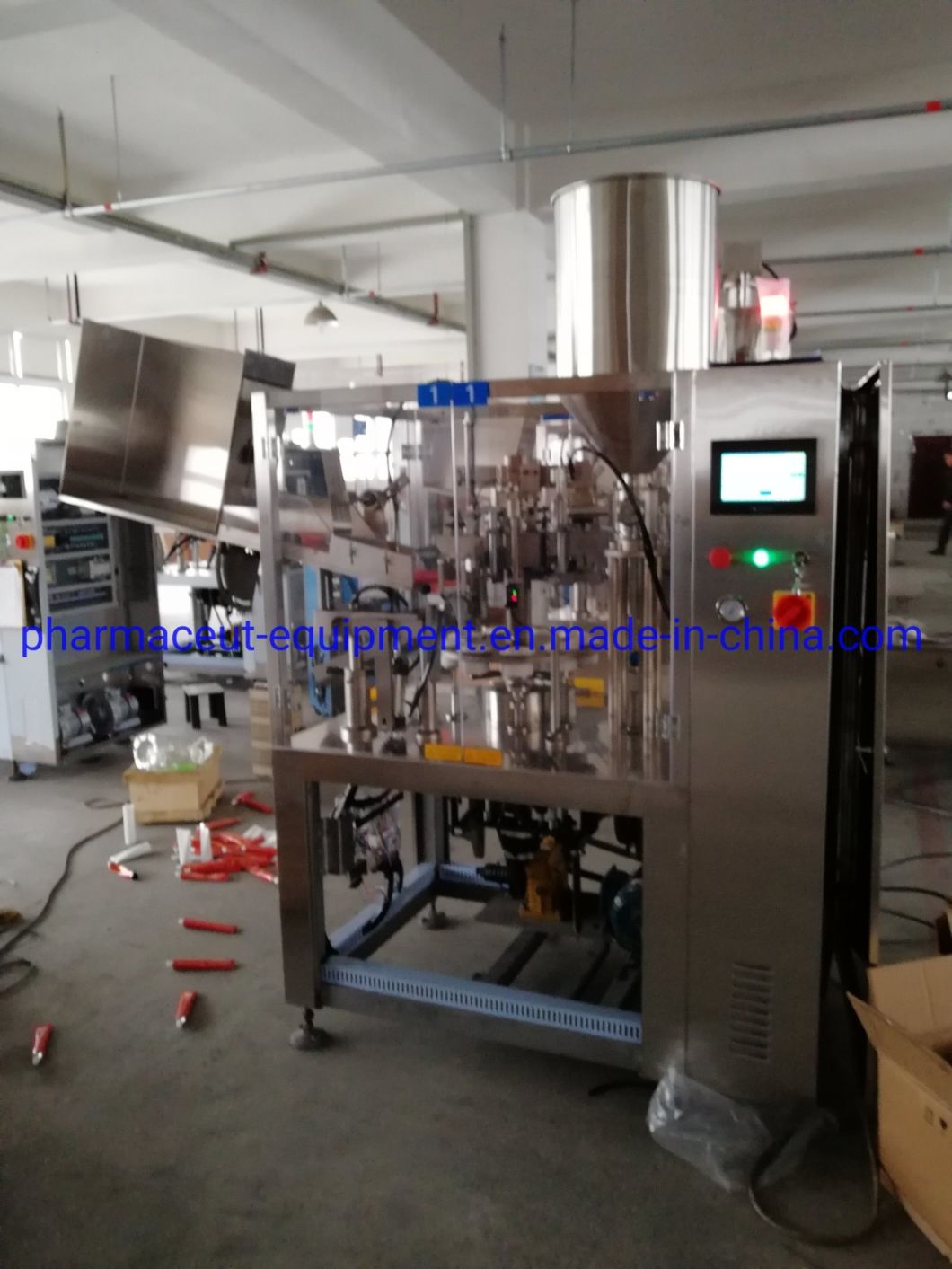 M&aacute;quina autom&aacute;tica de llenado y sellado de tubos de pl&aacute;stico blando para pasta de dientes (certificado CE)