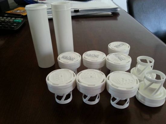 Pharmaceutical Plastic Tubes Effervescent Tablet Pill Bottle PP with Spring Cap PE